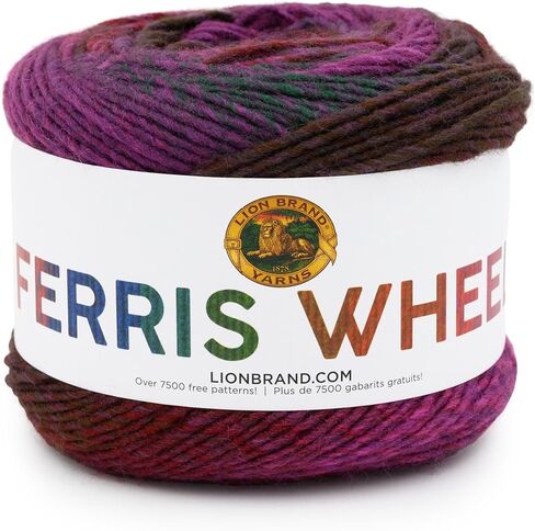 Lion Brand Yarn Ferris Wheel Yarn, Multicolor Yarn for Knitting, Crocheting, and Crafts, 1-Pack, Buttercup in Kuwait