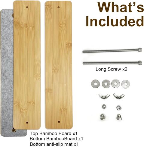 MinBoo Bamboo Bookbinding Press Book Press，Paper Press，Book Binding Supplies for Home, School, Office DIY Bookbinding (15 Inch) in Saudi Arabia
