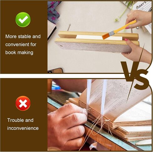 MinBoo Bamboo Bookbinding Press Book Press，Paper Press，Book Binding Supplies for Home, School, Office DIY Bookbinding (15 Inch) in Saudi Arabia