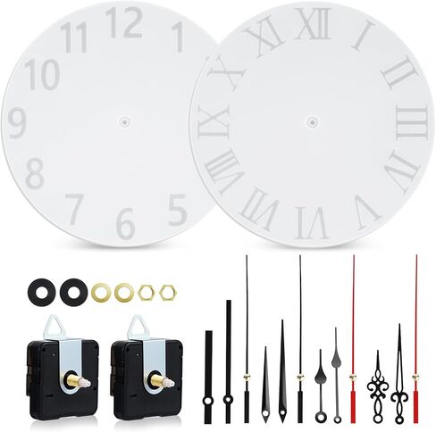 2 pcs Clock Mold Set Silicone Resin Molds DIY Decorations Molds in Saudi Arabia
