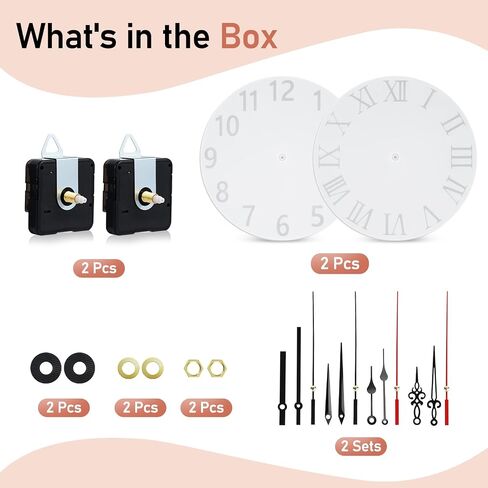 2 pcs Clock Mold Set Silicone Resin Molds DIY Decorations Molds in Saudi Arabia