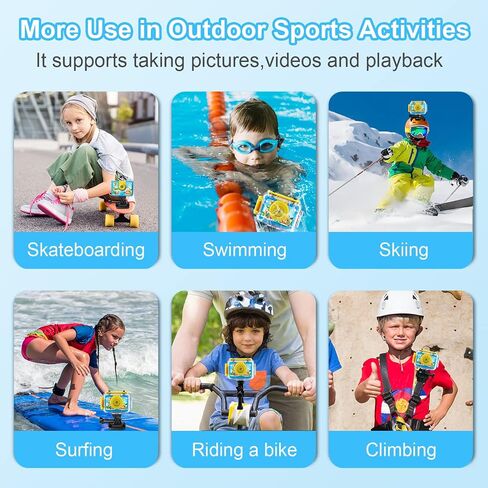 GKTZ Kids Waterproof Camera - Underwater Camera Birthday Gifts for Girls Boys in Kuwait
