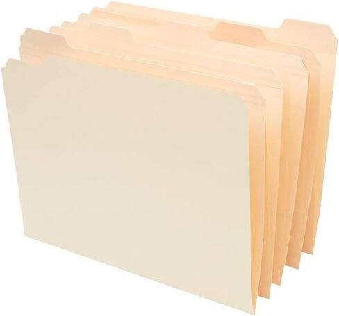 Staples 509000 Manila File Folders with Reinforced Tabs 5 Tab Letter 100/Box in Kuwait