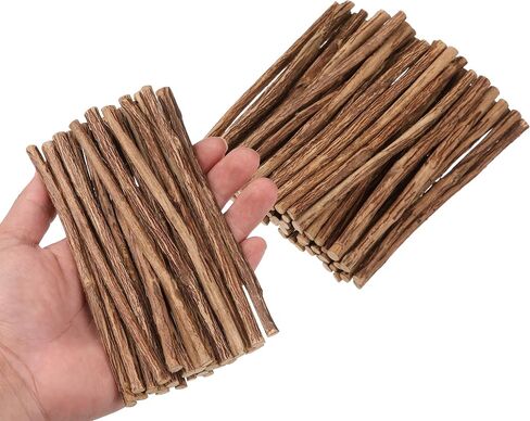 120Pcs 4inch Craft Sticks, Wood Sticks for Crafts Twigs 0.3-0.5cm in Kuwait