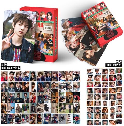 CORTIS ACAI Era Photocard & Sticker Set - 127PCS (55PCS Lomo Cards + 72PCS Stickers) Merchandise for CORTIS Fans in Saudi Arabia