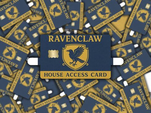 Wizard House Raven Access Card – Credit Card Skin Sticker Cover Decal Wrap 2-Pack – Fantasy School Crest Series in Kuwait