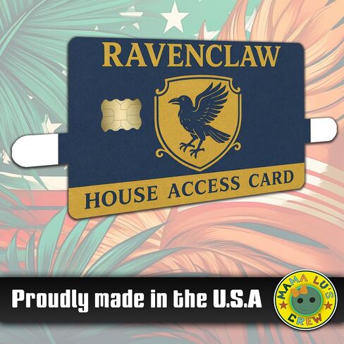 Wizard House Raven Access Card – Credit Card Skin Sticker Cover Decal Wrap 2-Pack – Fantasy School Crest Series in Kuwait