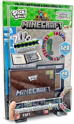 Sticki Rolls Minecraft Collectors Book in Kuwait