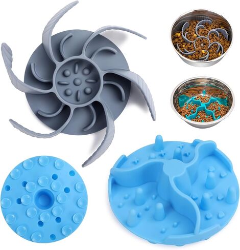 Ondware 2 Pack Dog Bowl Slow Feeder Inserts Cuttable Silicone, 4.7-7 in in Saudi Arabia