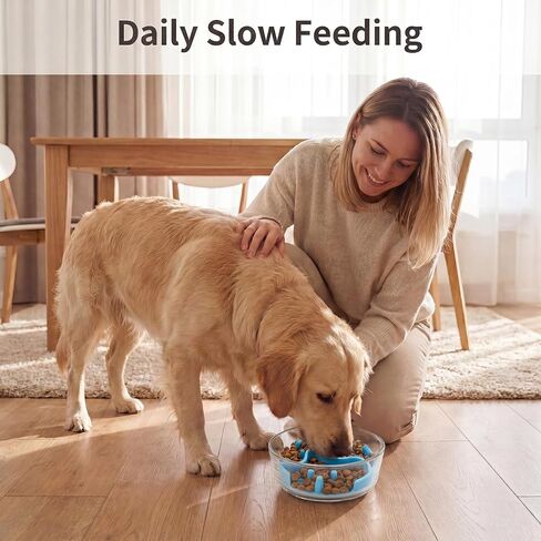 Ondware 2 Pack Dog Bowl Slow Feeder Inserts Cuttable Silicone, 4.7-7 in in Saudi Arabia