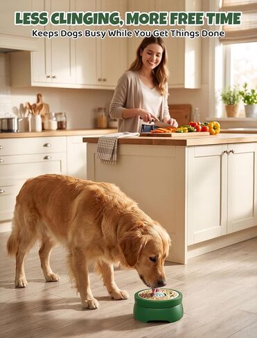 ORDORA Slow Feeder Dog Lick Bowl with Rolling Ball for Liquids and Spreads in Kuwait
