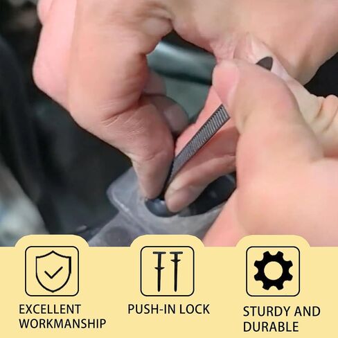 Nylon Universal Cable Tie Buckle, Locking Zip Ties Holder with Pin & Button Design, Suitable for Car Daily Auto Fixing (50PCS) in Kuwait