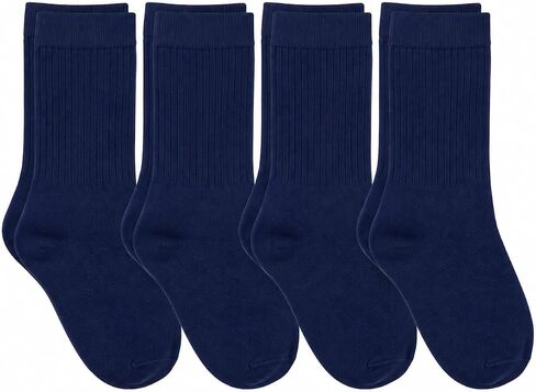 juDanzy 4 Pack of Crew Height Boys or Girls Socks for School Uniform, Sports and Casual Wear in Kuwait