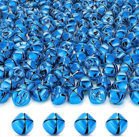 4/5 Inch Jingle Bells Small Bell Mini Bells, Tiny Crafts Bells, DIY for Christmas Home Making Ornaments Wreath Pet Decorations Bracelet Anklets Necklace Knitting Jewelry Making 60 Pcs (Silver) in Kuwait