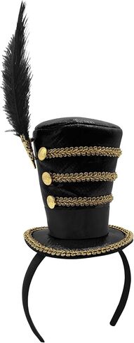 قبعة تنكرية لعصابة الرأس من Toy Soldier Mini Circus Ringmaster Majorette Mini Top Hat in Kuwait