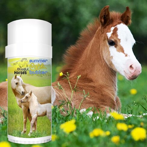 The Blissful Horses Summer Care Sun Butter, Gentle Horse Sunscreen, Easy-to-Apply Equine Sunblock Solution, Must-Have Horse Essentials for All Day Sun Protection, 2 oz. in Kuwait