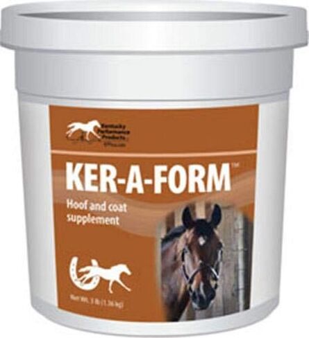 KENTUCKY PERFORMANCE PROD 044045 Ker-A Form Coat & Hoof Supplement for Horses, 3 lb in Kuwait