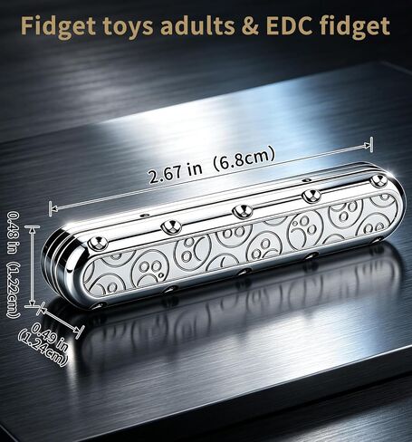 ATESSON Metal Fidget Slider Toy for Adults Kids EDC Fidget Toy in Saudi Arabia