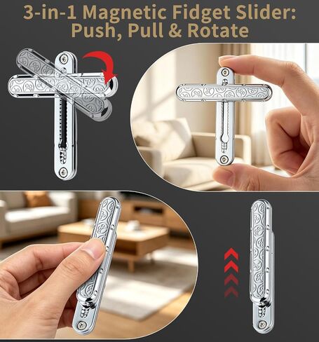 ATESSON Metal Fidget Slider Toy for Adults Kids EDC Fidget Toy in Saudi Arabia