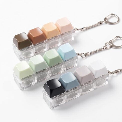 3 Pcs Clicky Keyboard Fidget Toys, Stress Relief Fidget Clicker Keychain in Saudi Arabia