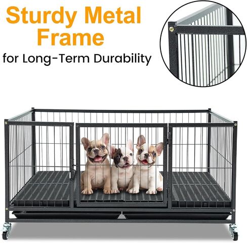 Homey Pet 43" Whelping Box for Dogs and Puppies, Easy Puppy Care in Kuwait