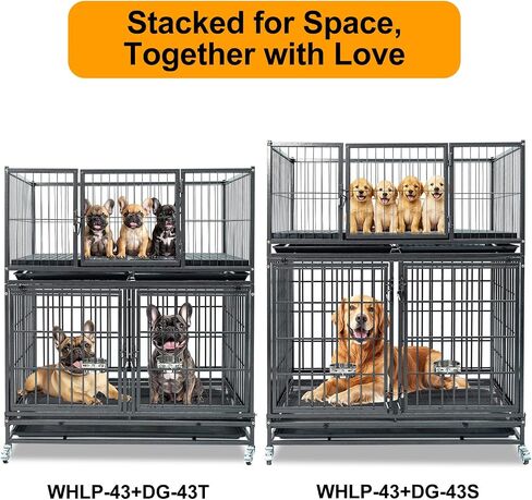 Homey Pet 43" Whelping Box for Dogs and Puppies, Easy Puppy Care in Kuwait