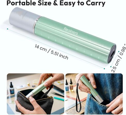 Resiners UV Resin Light, Mini 365nm Rechargeable UV Light for Resin in Saudi Arabia