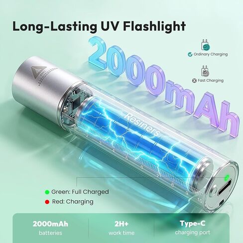 Resiners UV Resin Light, Mini 365nm Rechargeable UV Light for Resin in Saudi Arabia