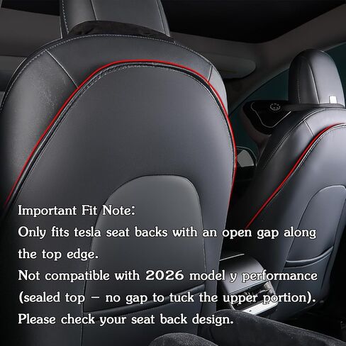 for Tesla Accessories Seat Back Kick Protectors for Kids, Kick Mats Leather Back Seat Cover Protect from Mud, Stains, Scratches Fit for Model Y X S 3 (2PCS) in Kuwait