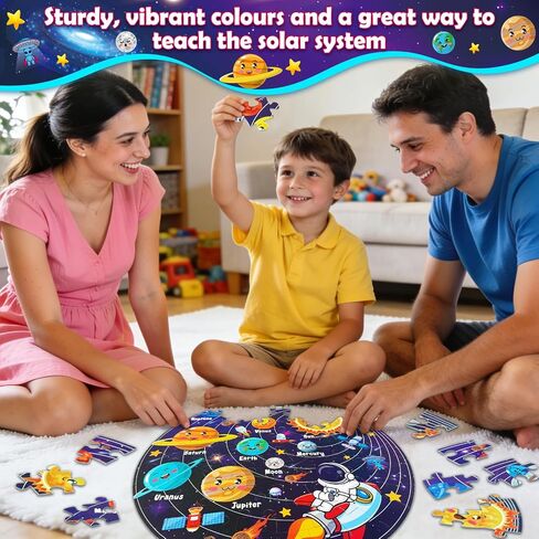 UNGLINGA 70 Piece Solar System Floor Puzzles for Kids Ages 3-5 4-6 6-8 in Kuwait