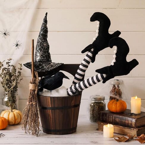 Cinnvoice Witch Halloween Decor Indoor, Witch Halloween Table Centerpiece in Kuwait