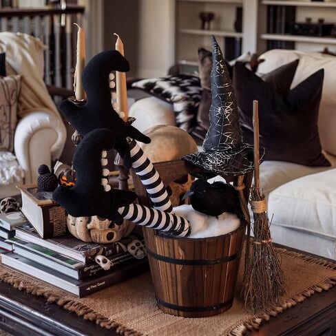 Cinnvoice Witch Halloween Decor Indoor, Witch Halloween Table Centerpiece in Kuwait