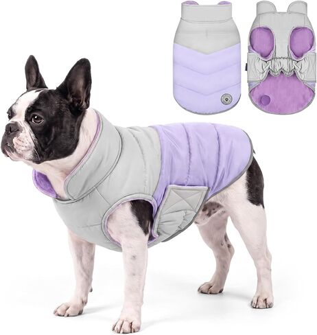 cyeollo Dog Winter Coat Waterproof Dog Puffer Jackets for Small Dogs in Kuwait