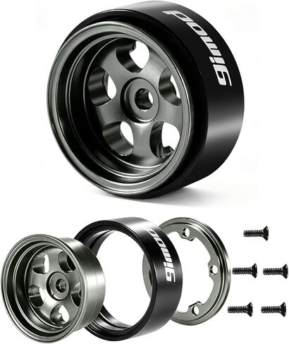 0.7 Beadlock Wheels Aluminum SCX30 Wheels for Axial 1/30 Crawler Upgrades in Saudi Arabia