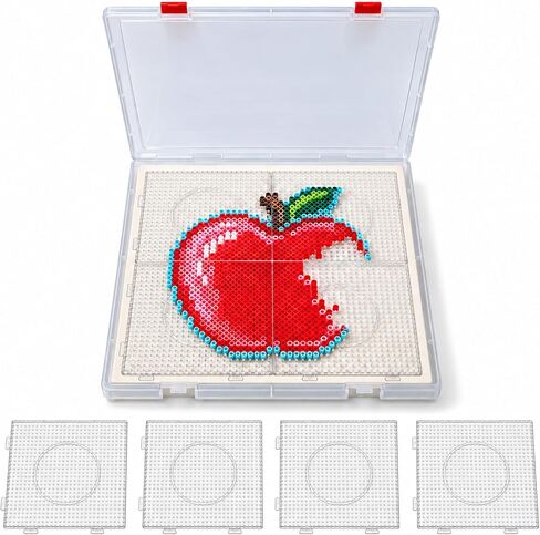Svartur 5mm Fuse Bead Board Project Holder with 4 Clear Pegboards (Beads not Included) in Kuwait