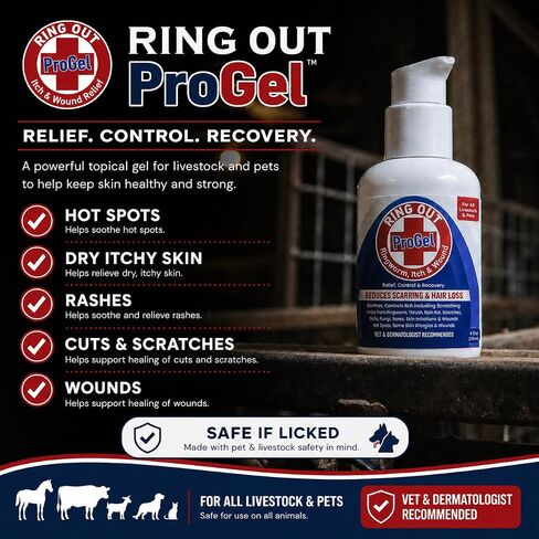 Ring Out ProGel Targeted Wound Care for Sheep, Goats, Cats, Dogs & Horses in Kuwait