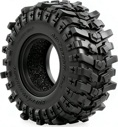 STMU 0.7" Cling On RC Crawler Tires 40x16mm Fits Axial SCX30 Redcat Ascent-32 1/30 1/32 RC Cars Compatible with 0.7" Beadlock Wheels (0.7Tires) in Saudi Arabia