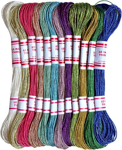 LE PAON Embroidery Floss Metallic Thread (Gold and Silver Series) in Kuwait