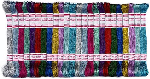 LE PAON Embroidery Floss Metallic Thread (Gold and Silver Series) in Kuwait