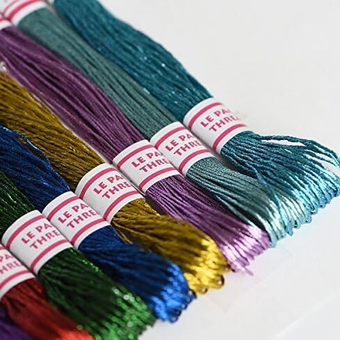 LE PAON Embroidery Floss Metallic Thread (Gold and Silver Series) in Kuwait