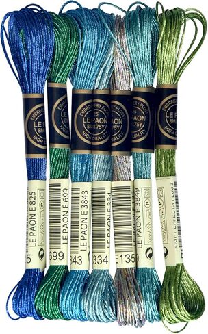 LE PAON Embroidery Floss Metallic Thread (Gold and Silver Series) in Kuwait