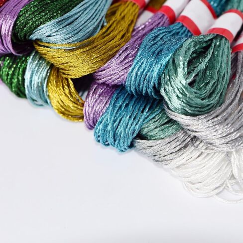 LE PAON Embroidery Floss Metallic Thread (Gold and Silver Series) in Kuwait