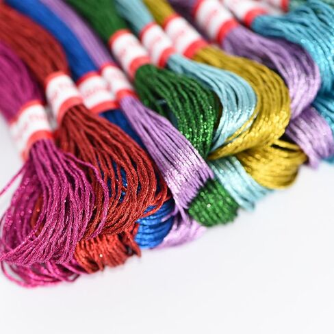 LE PAON Embroidery Floss Metallic Thread (Gold and Silver Series) in Kuwait