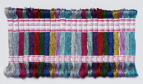 LE PAON Embroidery Floss Metallic Thread (Gold and Silver Series) in Kuwait