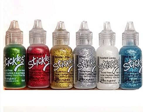 Stickles Ranger Glitter Glue Bundles - Six .5 fl oz Bottles in (Deck The Halls) in Kuwait