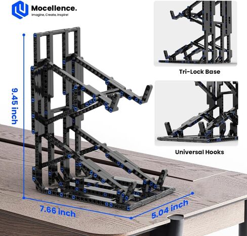 Display Stand for Lego Technic Cars (1:16 Scale Only), 2-Tier Stand for Lego Car 42204 42205 42173 42161 42138 and More, Display Building Set for Boys, Girls, Adults, Ages 6+ in Saudi Arabia