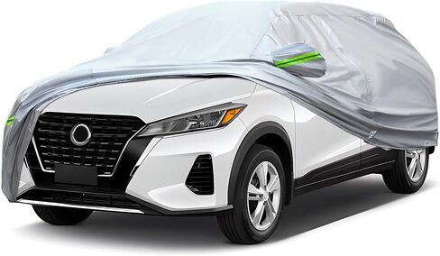 QUYDDC 360° Six Layers All Weather Car Cover Universal Fit for SUVs Up to 180", Waterproof, Snow Proof, UV Proof, Scratch Proof, Bird Droppings Proof with 6 Reflective Strips, Thicked Car Cover in Kuwait