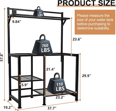 40 Gallon Fish Tank Stand with Power Outlet,Adjustable Shelf in Kuwait