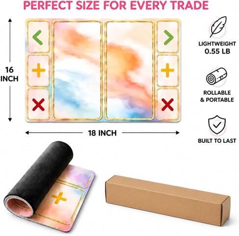 Fidget Trading Board, Neoprene Squishy Swap Mat, 16 x 18 Inch in Kuwait