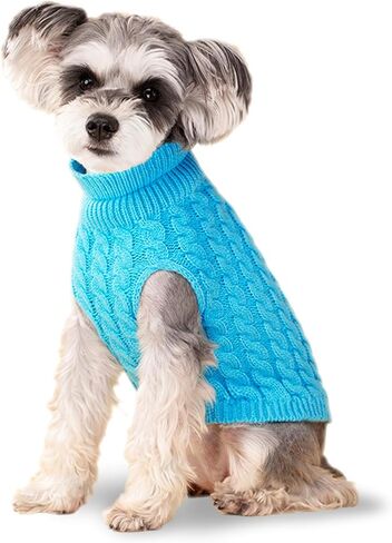 Dog Sweaters, Turtlenecks Stylish Doggy Winter Coat for Small and Medium Breeds Pink M in Saudi Arabia